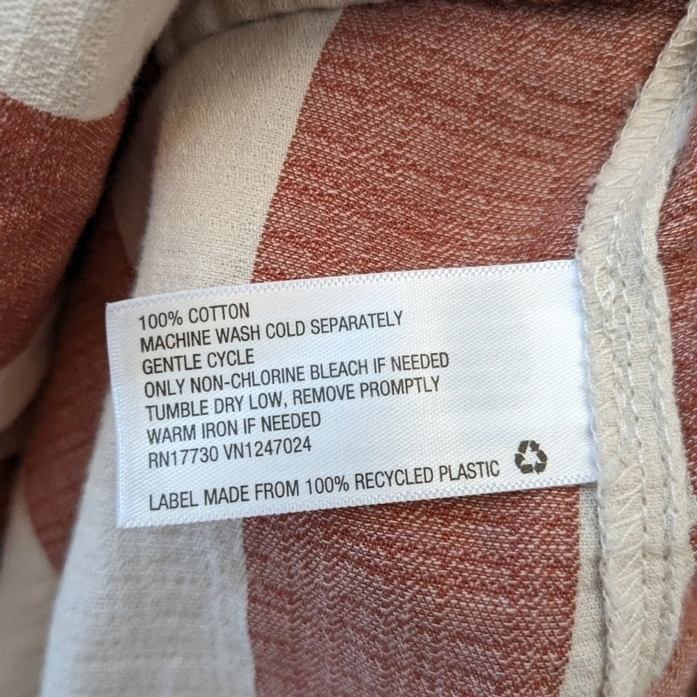 Knox Rose summer wrap maxi stripe dress size large ruffle